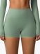 Szorty &bdquo;Basic&rdquo; bez push-upu sportowe damskie basowe do fitnessu, (pistacjowy), S