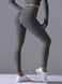 Women's 'Basic' seamless leggings with push-up, sports for fitness, (gray), S