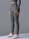 Women's 'Basic' seamless leggings with push-up, sports for fitness, (gray), S