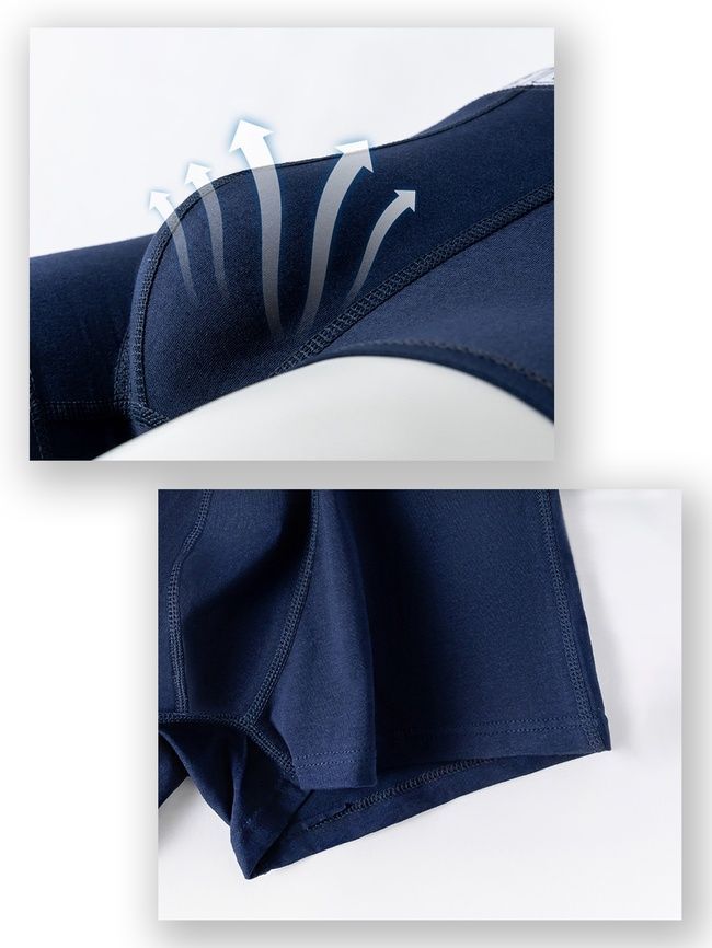 Set of 3 pcs. men's cotton boxer briefs, underwear, Classic Boxers, (colour mix), S