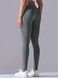 Women's push-up fitness leggings with V-belt, V-shape, (gray), S