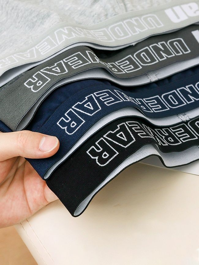 Набор 4 шт. мужские трусы боксеры хлопковые базовые, нижнее белье, Classic Boxers, (микс цветов), L BC41L фото