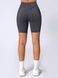 Women's sports shorts for fitness with external seams, Sculpt, (dark gray), S