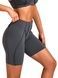 Women's sports shorts for fitness with external seams, Sculpt, (dark gray), S